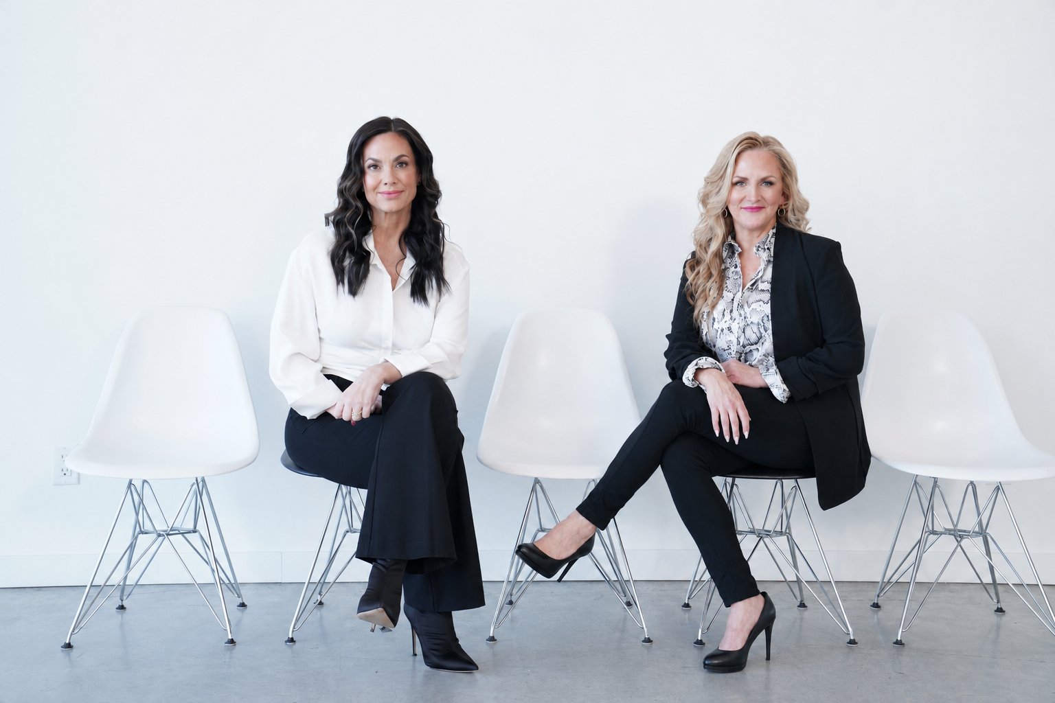 Dr. Carla Fry and Dr. Lisa Ferrari, Licensed Psychologists and founders of Clinically Happy
